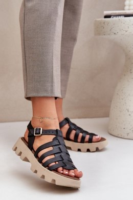 Sandały damskie skórzane Model Zazoo 3695 Black