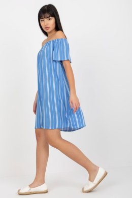 Sukienka damska hiszpanka Model D73771R30145J White/Blue - Fresh Made