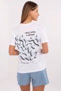 T-shirt Damski Model D12022AC02705A White/Blue - Fresh Made