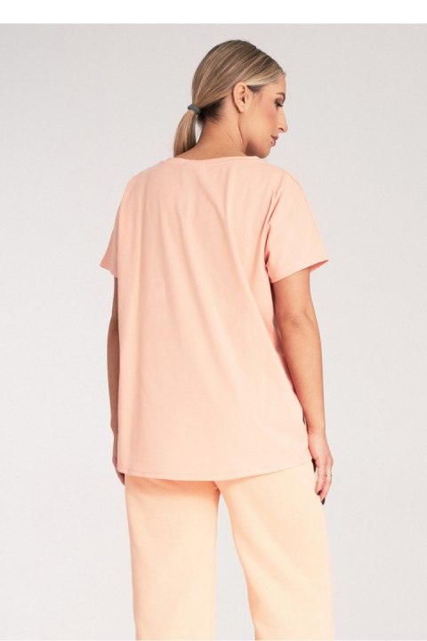 Tshirt Damski Model M1164 Orange - Figl Tshirt Damski Model M1164 Orange - Figl