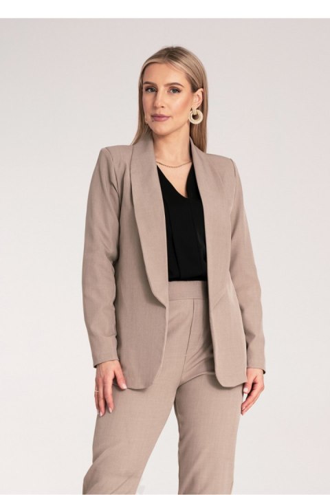 Żakiet Model M1175 Dark Beige - Figl Żakiet Model M1175 Dark Beige - Figl