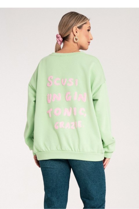 Bluza Damska Model M1151 Green - Figl Bluza Damska Model M1151 Green - Figl