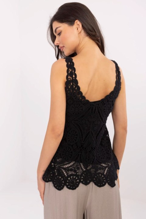 Bluzka damska i top Zestaw Model MI-BZ-9006.75 Black - Italy Moda Bluzka damska i top Zestaw Model MI-BZ-9006.75 Black - Italy Moda