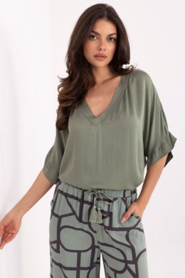 Bluzka damska Model TW-BZ-BI-3228.75 Khaki - Och Bella