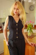 Kamizelka damska Model Fliss Black - Mirale