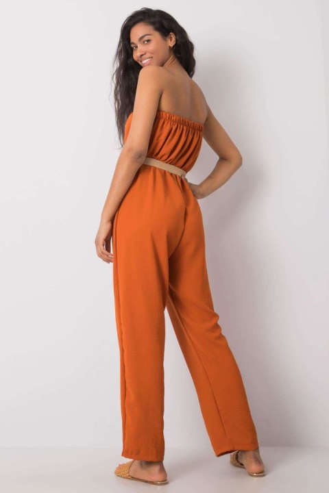 Kombinezon damski Model 361-KO-01042021.29 Dark Orange - Rue Paris Kombinezon damski Model 361-KO-01042021.29 Dark Orange - Rue Paris