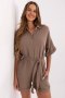 Kombinezon damski muślinowy Model MI-KO-A2479.73 Brown - Italy Moda