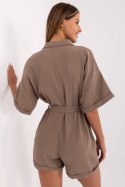 Kombinezon damski muślinowy Model MI-KO-A2479.73 Brown - Italy Moda