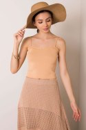 Bluzka damska Top Model 178-TP-3008.94 Camel - Rue Paris
