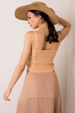 Bluzka damska Top Model 178-TP-3008.94 Camel - Rue Paris