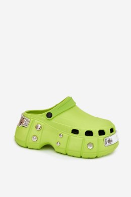 Klapki damskie Model Korina BG156P Limonka