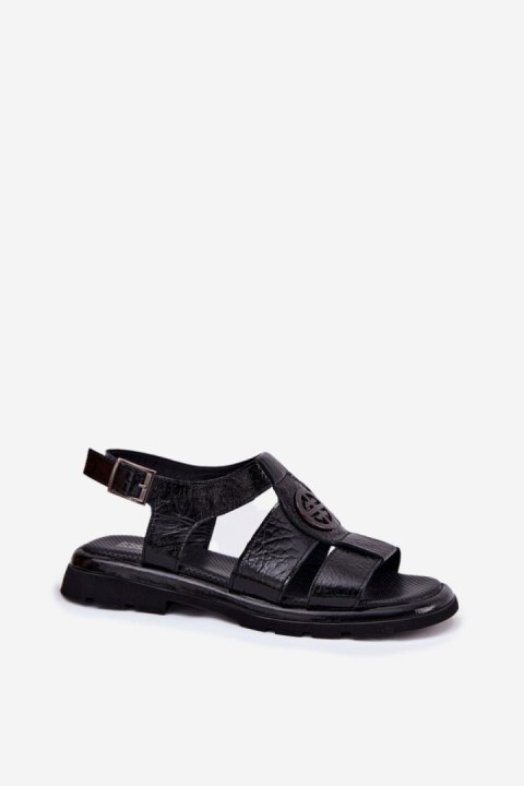 Sandały damskie skórzane Model Artiker 56C0691 Black Sandały damskie skórzane Model Artiker 56C0691 Black