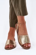Sandały damskie Model Dereka 25SD35-8783 Gold