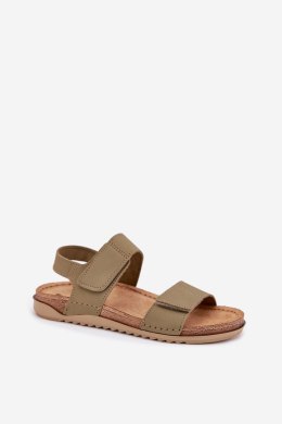 Sandały damskie skórzane Model Inblu AA0001KU Green