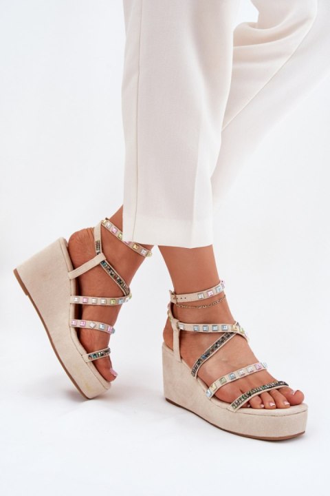 Sandały damskie Model Lunara JH399 Beige Sandały damskie Model Lunara JH399 Beige