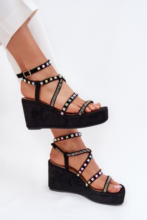 Sandały damskie Model Lunara JH399 Black Sandały damskie Model Lunara JH399 Black