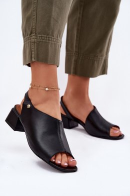 Sandały damskie skórzane Model Maciejka 06975-01 Black