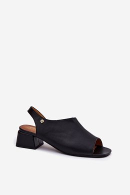Sandały damskie skórzane Model Maciejka 06975-01 Black