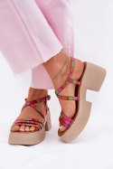 Sandały damskie skórzane Model Maciejka 06990-39 Multicolor