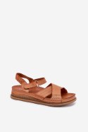 Sandały damskie skórzane Model Maciejka L7064-04 Brown