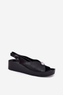 Sandały damskie skórzane Model S.Barski KV51-020 Black
