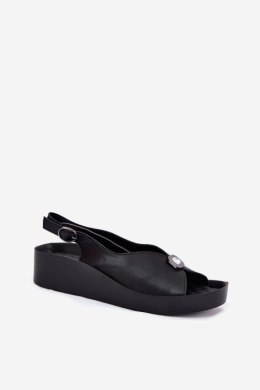 Sandały damskie skórzane Model S.Barski KV51-020 Black