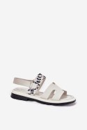 Sandały damskie skórzane Model Vinceza 66780 Beige