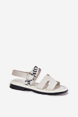 Sandały damskie skórzane Model Vinceza 66780 Beige