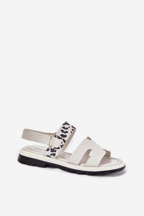 Sandały damskie skórzane Model Vinceza 66780 Beige Sandały damskie skórzane Model Vinceza 66780 Beige