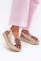 Sandały damskie skórzane Model Zazoo 1786 Beige Perła