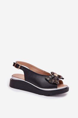 Sandały damskie skórzane Model Zazoo 1882 Black