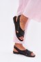Sandały damskie skórzane Model Zazoo 40407 Black