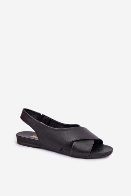 Sandały damskie skórzane Model Zazoo 40407 Black