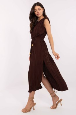 Sukienka damska Model DHJ-SK-19830.00 Dark Brown - Italy Moda