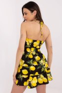 Sukienka damska Model MI-SK-23708.60 Black/Yellow - Italy Moda