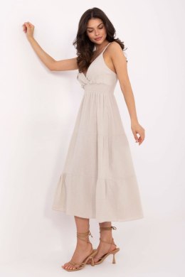 Sukienka damska Model MI-SK-62200.76 Beige - Italy Moda