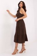 Sukienka damska Model MI-SK-62200.76 Dark Brown - Italy Moda
