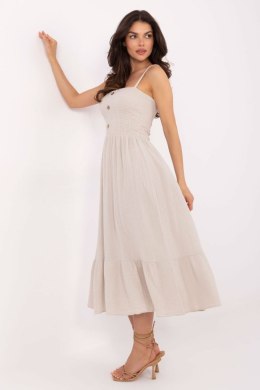 Sukienka damska Model MI-SK-62201.85 Beige - Italy Moda