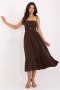 Sukienka damska Model MI-SK-62201.85 Dark Brown - Italy Moda