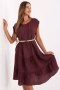 Sukienka damska muślinowa Model MI-SK-699921.02 Bordo - Italy Moda