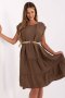 Sukienka damska muślinowa Model MI-SK-699921.02 Brown - Italy Moda