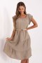 Sukienka damska muślinowa Model MI-SK-699921.02 Dark Beige - Italy Moda