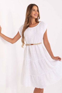 Sukienka damska muślinowa Model MI-SK-699921.02 White - Italy Moda