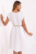 Sukienka damska muślinowa Model MI-SK-699921.02 White - Italy Moda