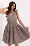 Sukienka damska Model MI-SK-92179.14 Dark Beige - Italy Moda
