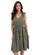 Sukienka damska Model MI-SK-92179.14 Khaki - Italy Moda