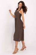 Sukienka damska Model MI-SK-A1830.69 Dark Brown - Italy Moda