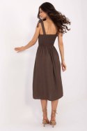 Sukienka damska Model MI-SK-A1830.69 Dark Brown - Italy Moda
