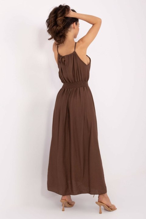 Sukienka damska Model MI-SK-A1845.95 Brown - Italy Moda Sukienka damska Model MI-SK-A1845.95 Brown - Italy Moda