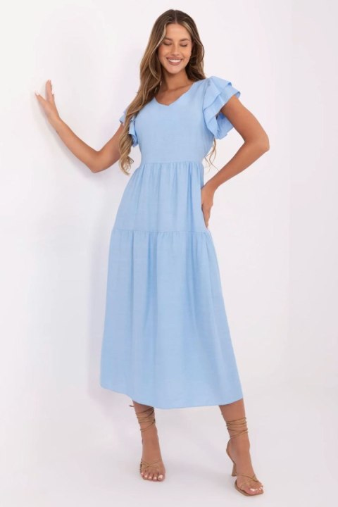 Sukienka damska letnia midi Model MI-SK-A2489.21 Light Blue - Italy Moda